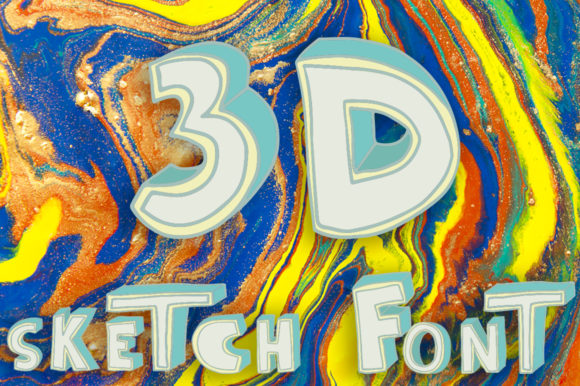 3D Sketch: A Trendy Display Font for Modern Design