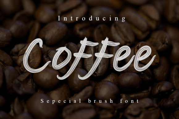 Coffee: The Brushed Display Font for Modern Creators
