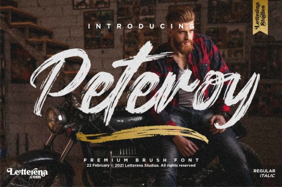 Peteroy: A Brushed Font That Brings Urban Energy to Your Work
