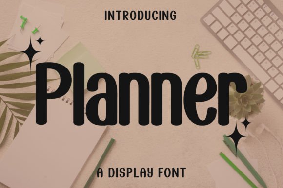 Planner: A Playful Typeface for Winter Brands and Kid-Focused Projects