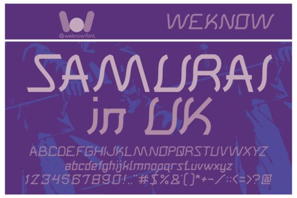 Samurai in Uk: A Cool, Techno Display Font for Modern Design
