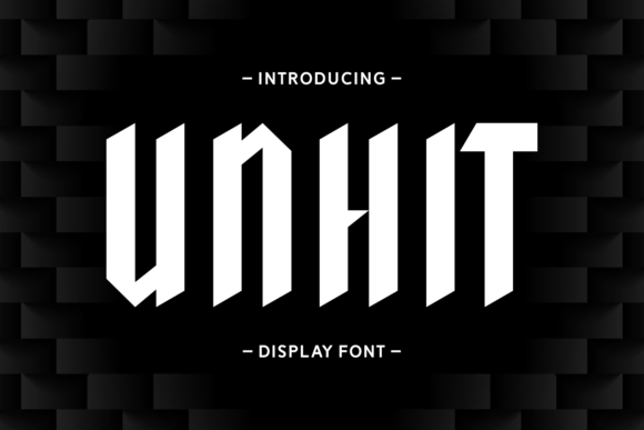 Unhit: A Display Font for Bold, Modern Statements