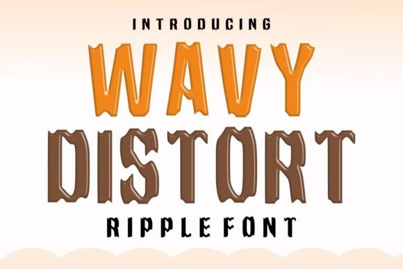 Wavy Distort: The Groovy Display Font That Commands Attention